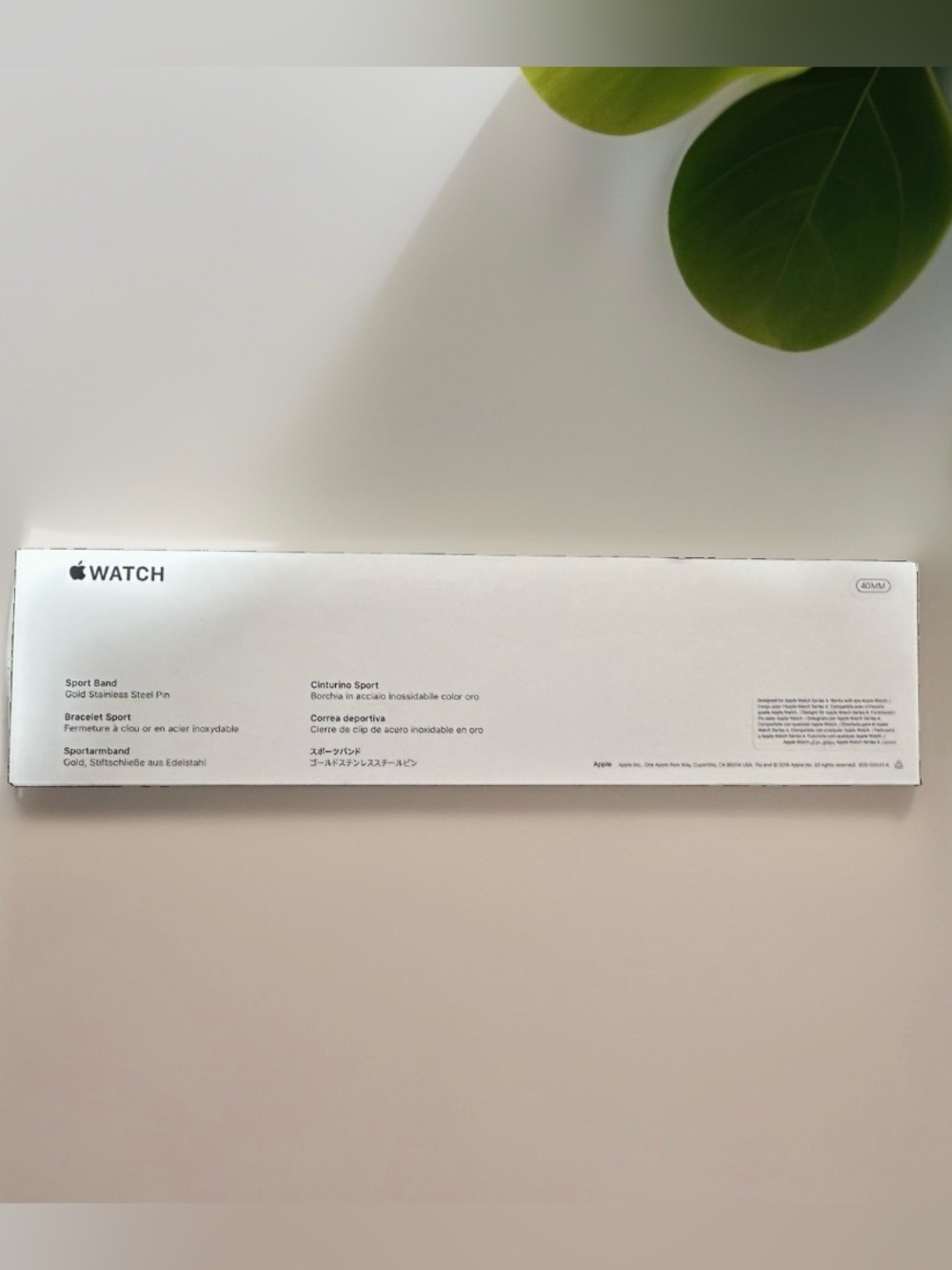 Genuine Apple Sport Band Pink Sand, GOLD Stainless Steel S/M, Apple Watch 40mm - Picture 3 of 4